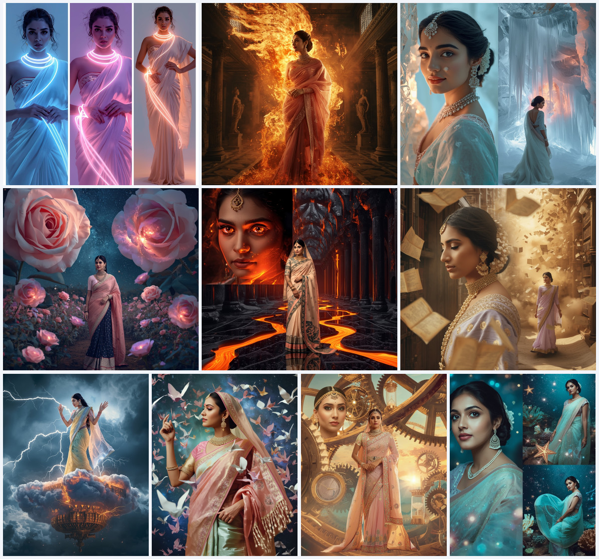 10+ Aesthetic Saree AI Prompt to Create Soft and Elegant Ethnic Photos for Instagram and Pinterest - Main Thumbnail