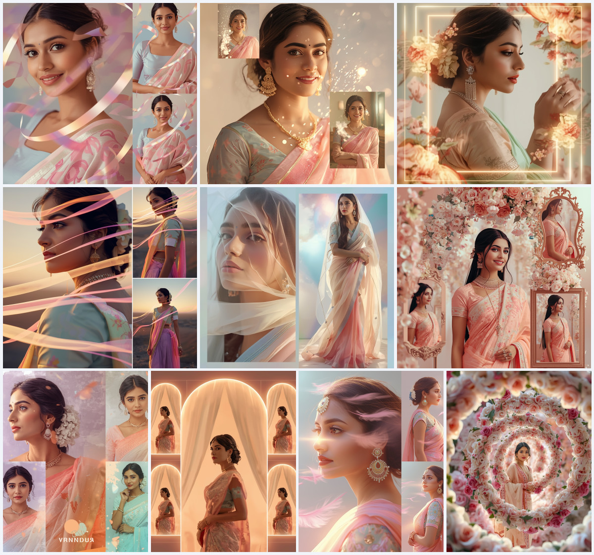 10+ Festive Silk Saree AI Prompts to Create Vibrant Cultural Portraits with Brilliant Lighting and Zero Letters - Main Thumbnail