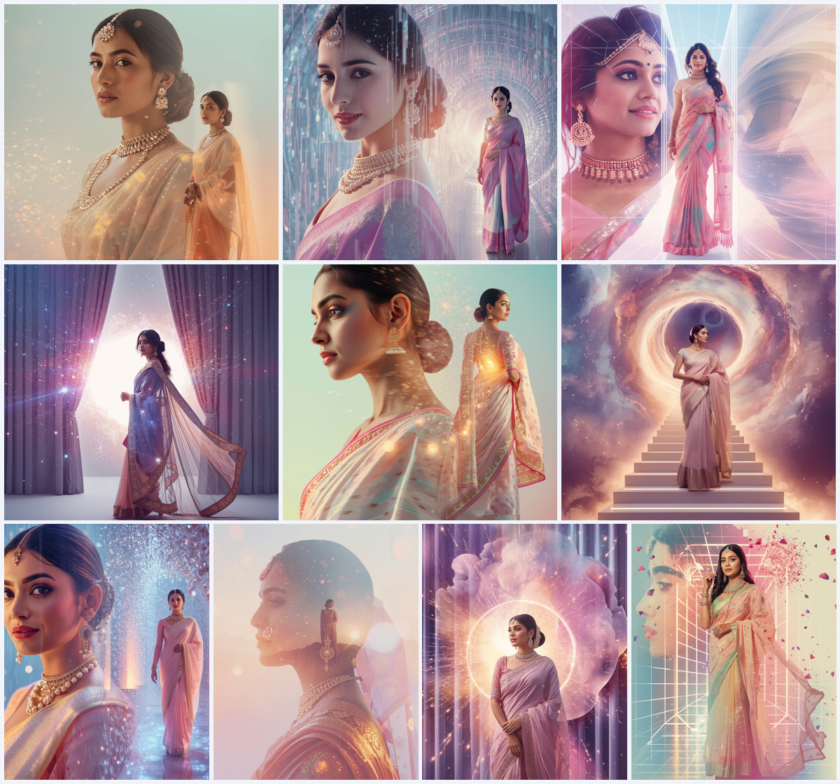 10+ Glam Saree AI Prompts to Create Bold Fashion Looks with Influencer Vibes - Main Thumbnail