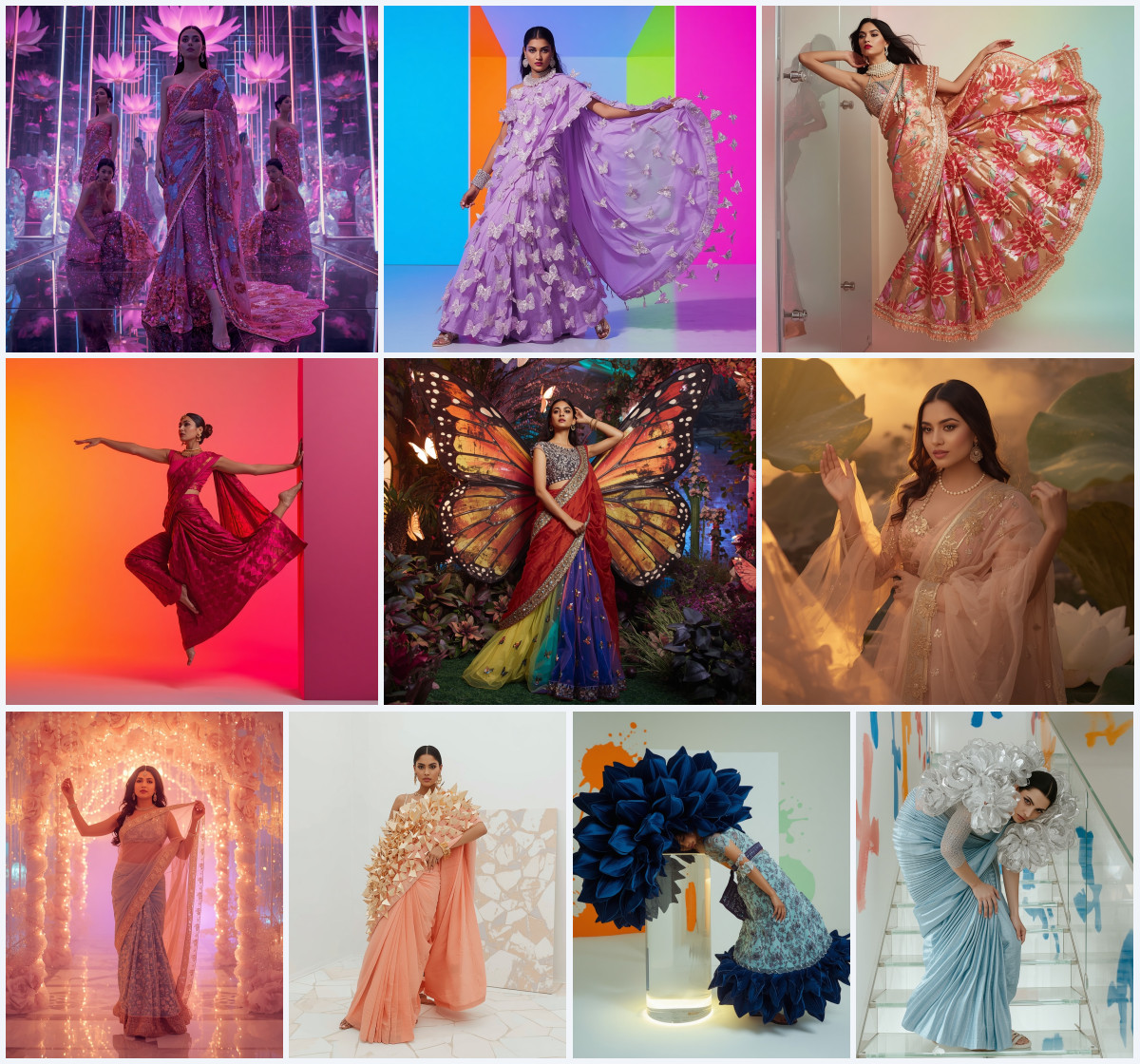 10+ Indo-Western Fancy Saree AI Prompts to Generate Fusion Trends via Gemini, Grok, and ChatGPT