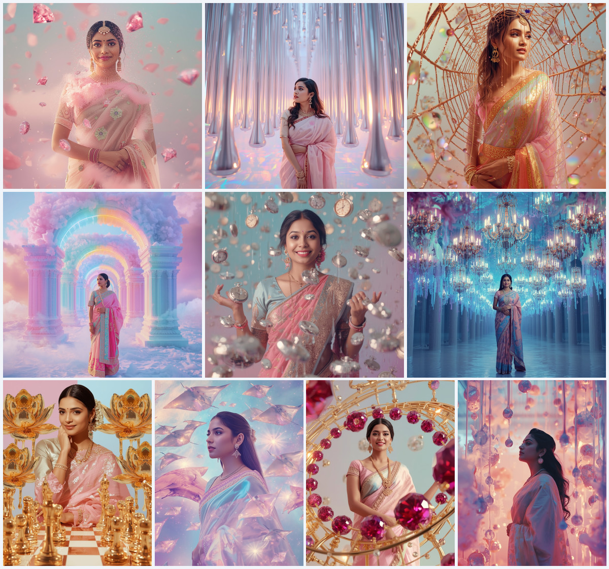 10+ Mirror-Work Corset Net Fancy Saree AI Prompts for Urban Professional Looks via Gemini, Grok, and ChatGPT