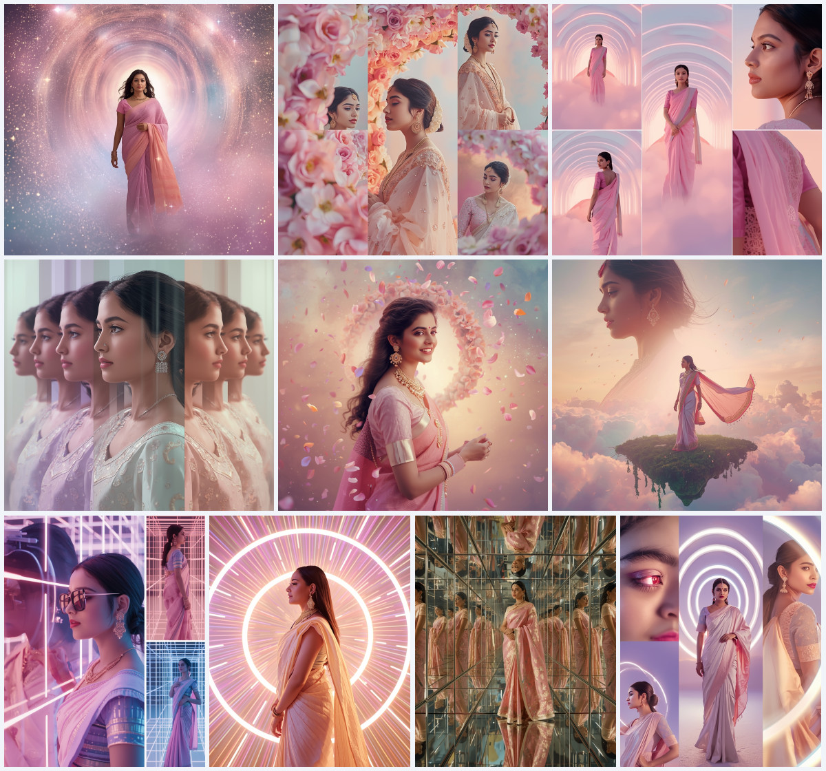 10+ Saree AI Prompts for Festival to Create Bright Ethnic Photos with Traditional Vibes