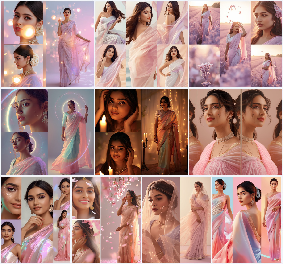 10+ Saree Fashion AI Prompts to Create Trendy Ethnic Outfit Photos with Influencer Style