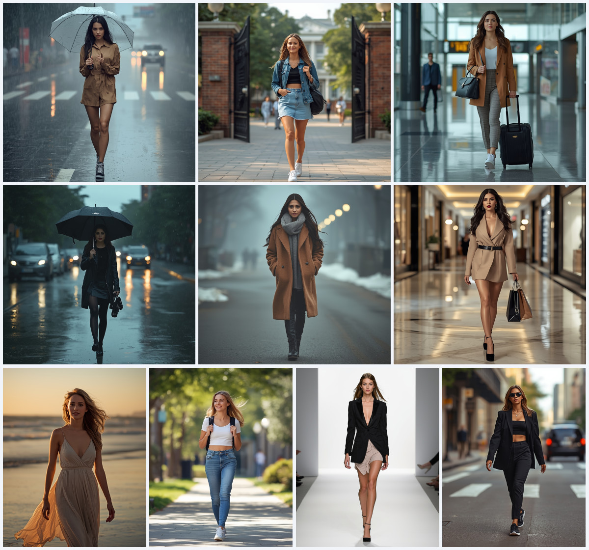 10 AI Prompts for Stylish Girl Walking Pose Photography (2026)