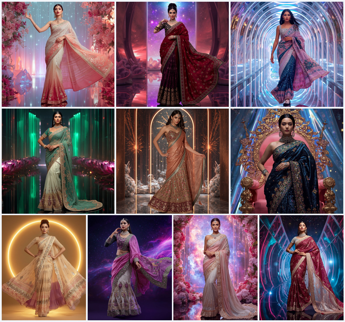 Viral Prompt for Hand-Painted Organza Saree styles utilizing ChatGPT Prompt alongside gemini ai prompt - Main Thumbnail