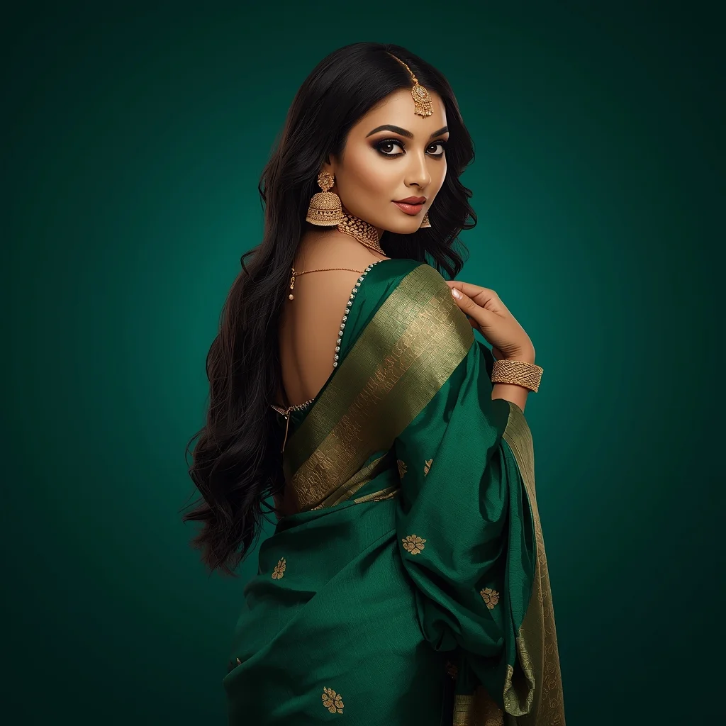10+ Latest Saree AI Prompts for Women to Create Trendy and Elegant Instagram Photos #10